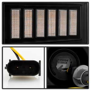 Ford F150 Headlights - SPYDER - Projector, Sequential LED Turn Signal, Halogen - Black - `20-`21