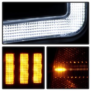 Ford F150 Headlights - SPYDER - Projector, Sequential LED Turn Signal, Halogen - Black - `20-`21