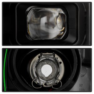 Ford F150 Headlights - SPYDER - Projector, Sequential LED Turn Signal, Halogen - Black - `20-`21