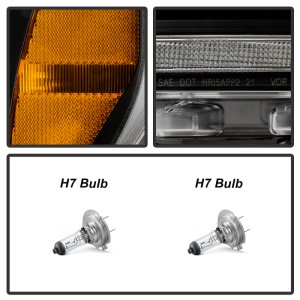 Ford F150 Headlights - SPYDER - Projector, Sequential LED Turn Signal, Halogen - Black - `20-`21