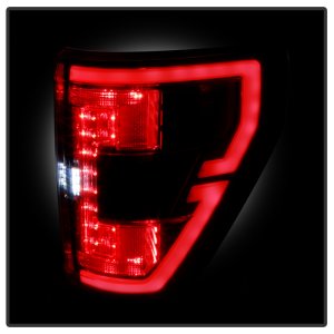 Ford F150 LED Tail Lights - SPYDER - Light Bar Style - Black - `21-`23