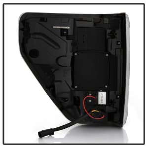 Ford F150 LED Tail Lights - SPYDER - Light Bar Style - Black - `21-`23