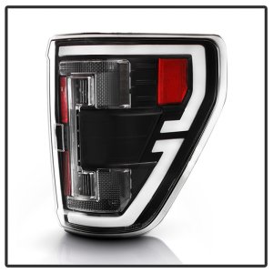 Ford F150 LED Tail Lights - SPYDER - Light Bar Style - Black - `21-`23