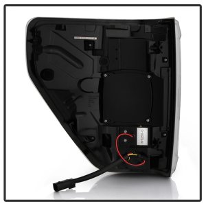 Ford F150 LED Tail Lights - SPYDER - Light Bar Style - Black - `21-`23