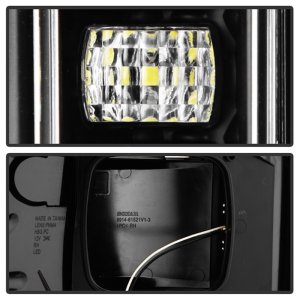 Ford F150 LED Tail Lights - SPYDER - Light Bar Style - Black - `21-`23