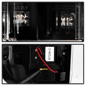 Ford F150 LED Tail Lights - SPYDER - Light Bar Style - Black - `21-`23