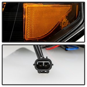 Toyota Tundra Headlight Set - SPYDER - Projector, Switch Back Sequential LED - Black - `14-`21