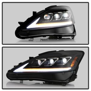 Lexus IS 350 Headlights - SPYDER - Spyder Apex High-Power LED Module - Black - `11-`13
