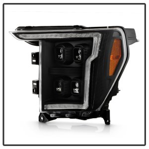 Ford F-150 Headlights - SPYDER - Apex Series Quad High-Power LED Module - Black - `20-`21