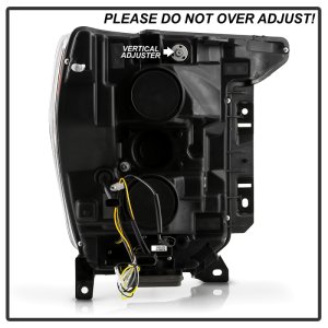 Ford F-150 Headlights - SPYDER - Apex Series Quad High-Power LED Module - Black - `20-`21