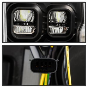 Ford F-150 Headlights - SPYDER - Apex Series Quad High-Power LED Module - Black - `20-`21