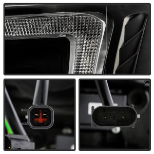 Ford F-150 Headlights - SPYDER - Apex Series Quad High-Power LED Module - Black - `20-`21