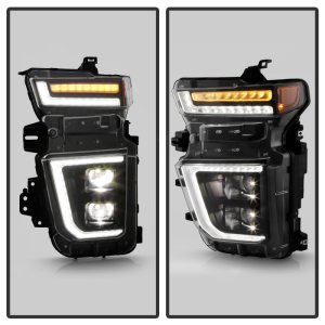 Chevrolet Silverado 2500 HD Headlights - SPYDER - High-Power LED Module - Black - `20-`23