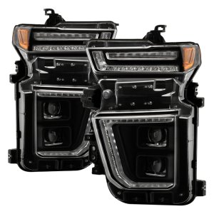 Chevrolet Silverado 2500 HD Headlights - SPYDER - High-Power LED Module - Black - `20-`23