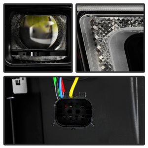 Chevrolet Silverado 2500 HD Headlights - SPYDER - High-Power LED Module - Black - `20-`23