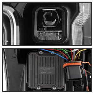 Ford F-450 Headlights - SPYDER - APEX Series Projector - Black - `17-`19 Ford F-450 Headlights - SPYDER - APEX Series Projector - Black - `17-`19