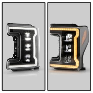 Ford F-450 Headlights - SPYDER - APEX Series Projector - Black - `17-`19 Ford F-450 Headlights - SPYDER - APEX Series Projector - Black - `17-`19