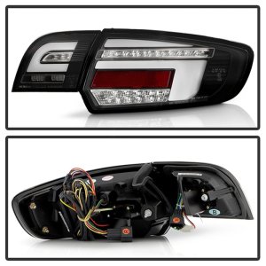Audi A3 LED Tail Lights - SPYDER - Black - `09-`13