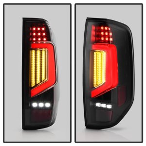 Nissan Frontier LED Tail Lights - SPYDER - Clear Light Bar - Black - `05-`21 Nissan Frontier LED Tail Lights - SPYDER - Clear Light Bar - Black - `05-`21