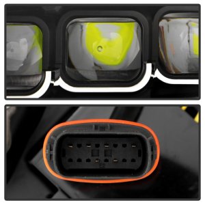 Ford Mustang Headlights - SPYDER - LED - Black - `15-`17