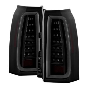Chevrolet Suburban LED Tail Lights - Rear - SPYDER - Light Bar - Black Smoke - `15-`20