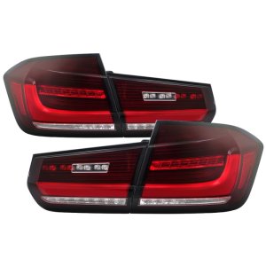 BMW 3 Series F30 LED Tail Lights - SPYDER - Apex Series - Red Clear - `12-`18
