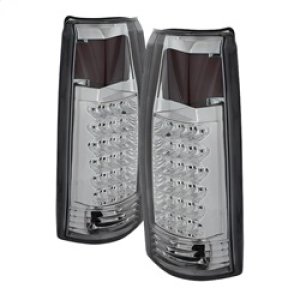 GMC Yukon Denali Tail Lights - Rear - SPYDER - xTune LED, Chrome Housing, Clear Lens - Chrome/Clear - `99-`00