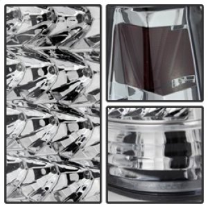 GMC Yukon Denali Tail Lights - Rear - SPYDER - xTune LED, Chrome Housing, Clear Lens - Chrome/Clear - `99-`00
