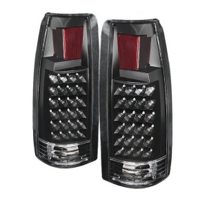 GMC Yukon Denali Tail Lights - Rear - SPYDER - xTune LED, Black Housing - Black - `99-`00