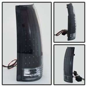 GMC Yukon Denali Tail Lights - Rear - SPYDER - xTune LED, Black Housing - Black - `99-`00
