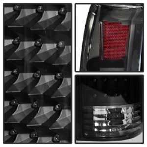 GMC Yukon Denali Tail Lights - Rear - SPYDER - xTune LED, Black Housing - Black - `99-`00
