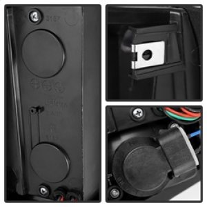 GMC Yukon Denali Tail Lights - Rear - SPYDER - xTune LED, Black Housing - Black - `99-`00