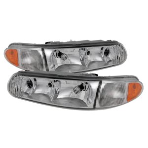 Buick Regal Headlights - Front - SPYDER - xTune Crystal - Chrome - `97-`04
