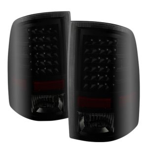 Ram 1500 Tail Lights - Rear - SPYDER - xTune LED, Incandescent Model Only - Black Smoke - `10-`14