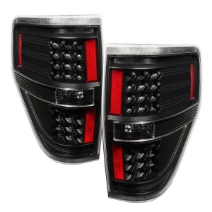 Ford F-150 Tail Lights - Rear - SPYDER - xTune LED - Black - `09-`14