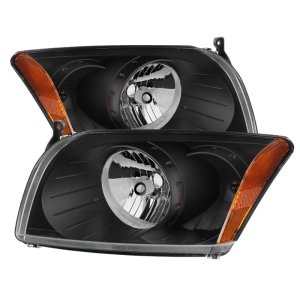 Dodge Caliber Headlights - Front - SPYDER - xTune Crystal - Black - `07-`12