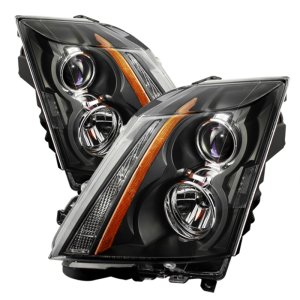 Cadillac CTS Headlights - SPYDER - xTune Projector (Halogen Only) - Black - `08-`12 Cadillac CTS Headlights - SPYDER - xTune Projector (Halogen Only) - Black - `08-`12