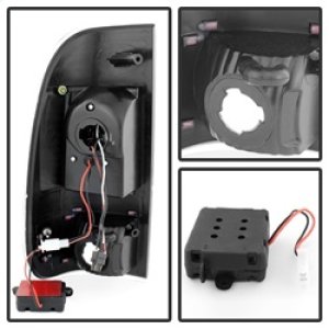 Ford F-550 Super Duty Tail Lights - Rear - SPYDER - xTune LED - Black Smoke - `99-`07