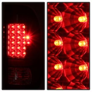 Ford F-250 Super Duty Tail Lights - Rear - SPYDER - xTune LED - Black - `08-`15