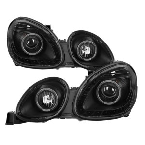 Lexus GS400 Headlights - Front - SPYDER - xTune Halo Projector (Halogen Only) - Black - `98-`00 Lexus GS400 Headlights - Front - SPYDER - xTune Halo Projector (Halogen Only) - Black - `98-`00