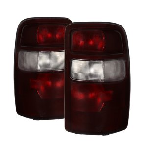 GMC Yukon Tail Lights - Rear - SPYDER - xTune OEM Style - Red Smoked with Black Rim - `00-`06