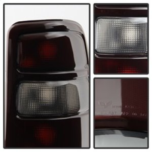 GMC Yukon Tail Lights - Rear - SPYDER - xTune OEM Style - Red Smoked with Black Rim - `00-`06