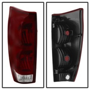 Chevrolet Avalanche Tail Lights - Rear - SPYDER - xTune OE Style - Red Smoked - `02-`06