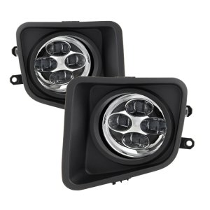 Toyota Tundra Fog Lights - SPYDER - Daytime DRL LED Running - Clear - `14-`16