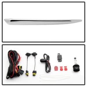 Chevrolet Suburban Fog Lights - SPYDER - OEM W/Chrome Trim Cover and Switch - Clear - `15-`17