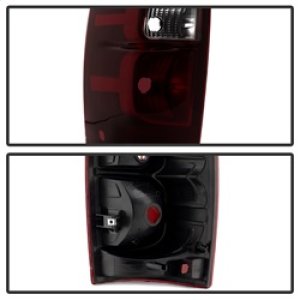 Chevrolet Avalanche Tail Lights - Rear - SPYDER - xTune OE Style LED - Red Smoked - `07-`13