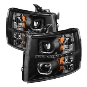 Chevrolet Silverado 1500 Headlights - Front - SPYDER - xTune LED Halo Projector - Black - `07-`13