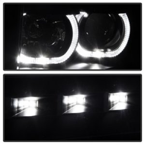 Ford F-150 Headlights - Front - SPYDER - xTune LED Halo Projector - Black - `09-`14