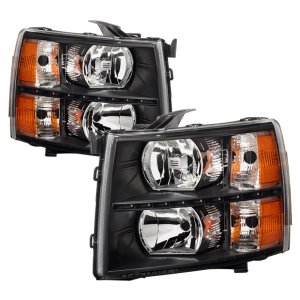 Chevrolet Silverado Headlights - Front - SPYDER - xTune Crystal LED - Black - `07-`13