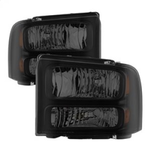 Ford F-350 Super Duty Headlights - Front - SPYDER - xTune - Black Smoked - `99-`04